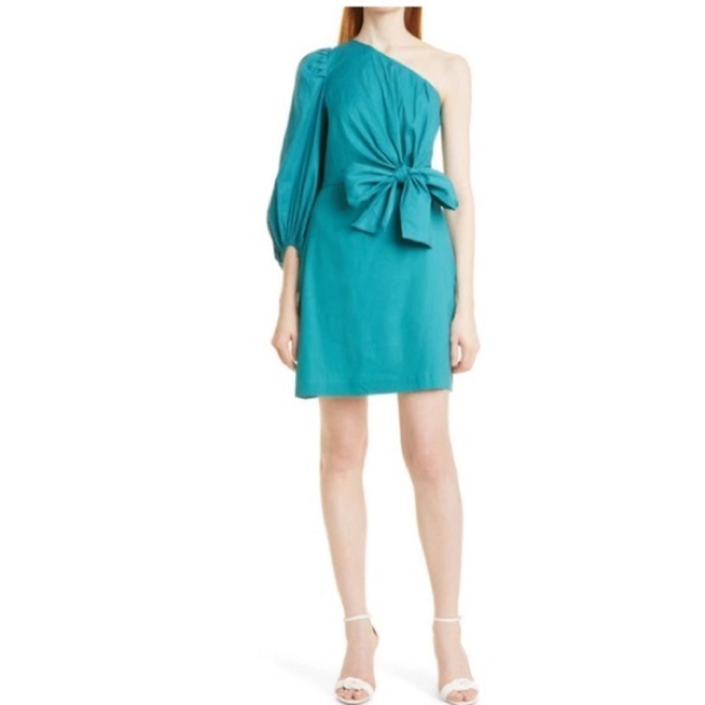 Ted Baker London Lauica One Shoulder Mini Dress with Tie Waist.